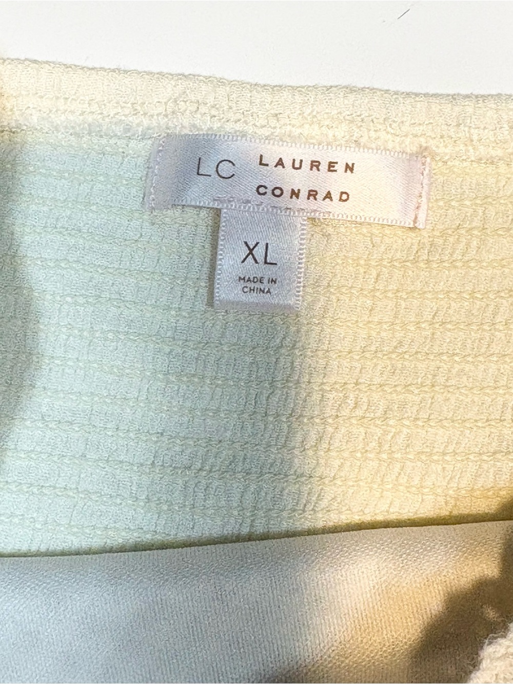 LC Lauren Conrad Ivory Waffle-Knit maxi dress xl - Picture 12 of 15